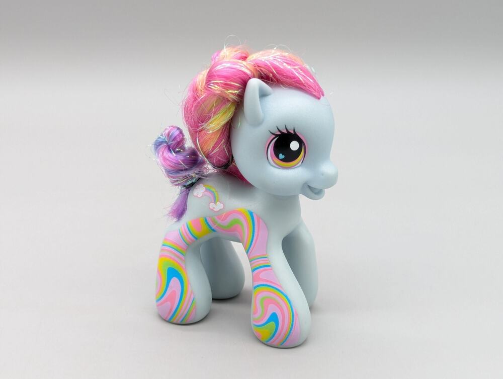 Hasbro 2008 My Little Pony Rainbow Dash G3.5 MLP Target Exclusive Tattoo Tinsel